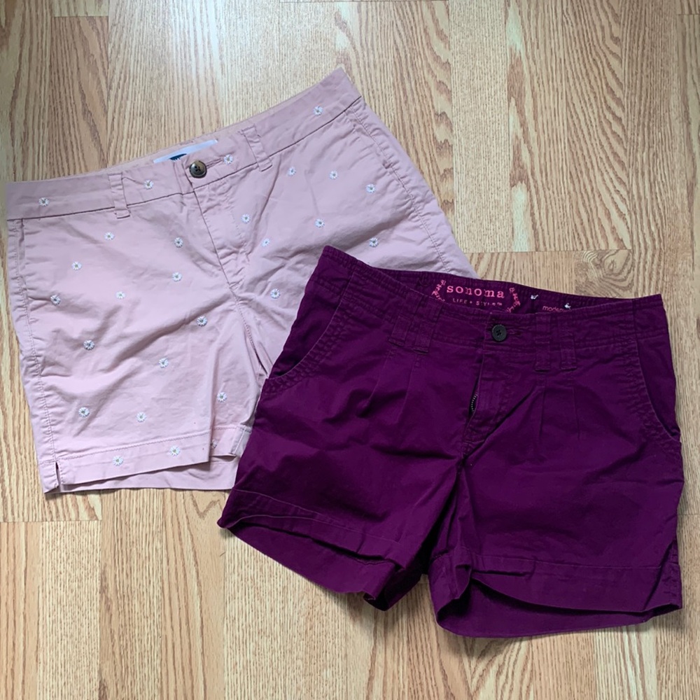 Bundle of two cotton shorts Size 8